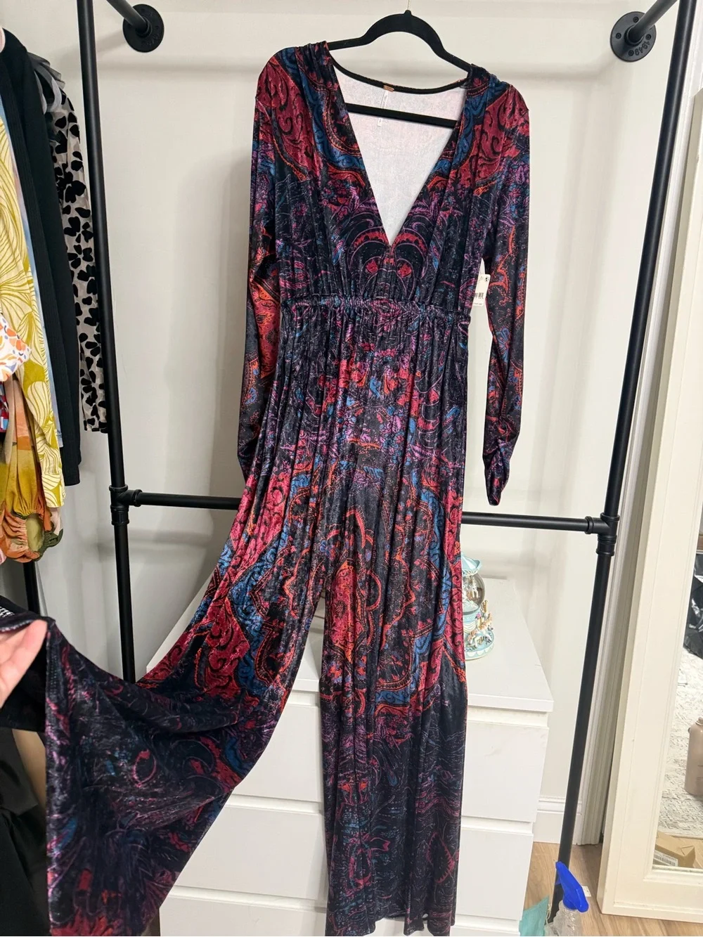 Free People Giselle Velvet Jumpsuit